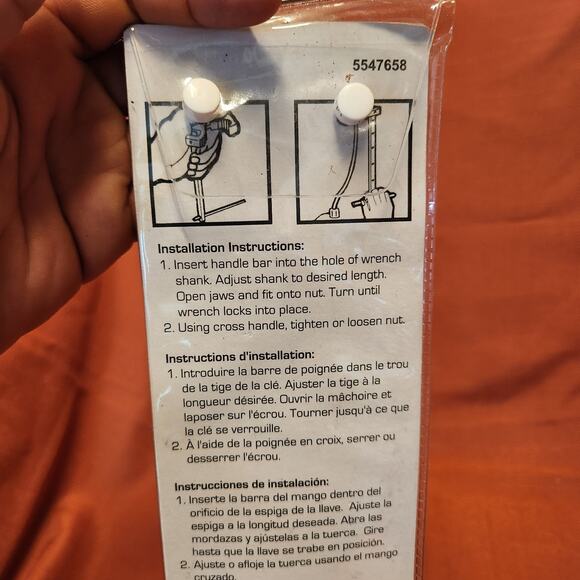 ProSource Telescopic Extendable Wrench For Basin Sink Plumbing 10"-16" Open Box - Picture 5 of 6